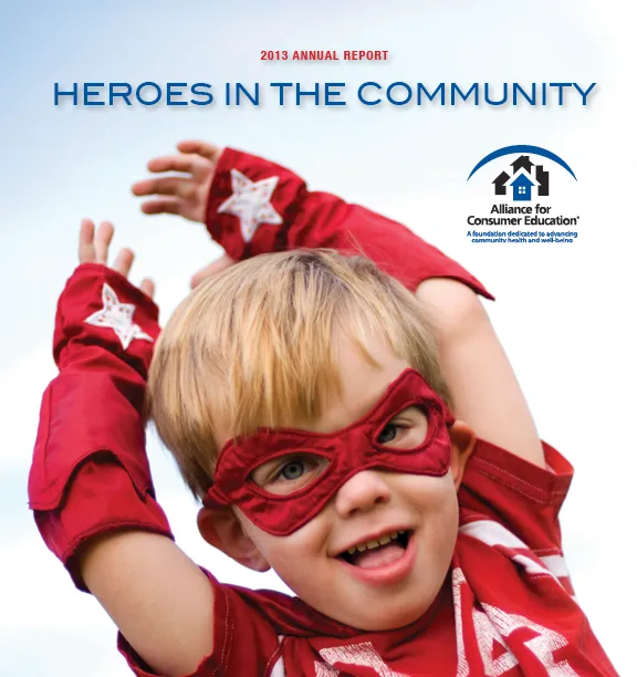 Alliance for Consumer Education annual report by Gravitait Design, Maryland graphic design studio