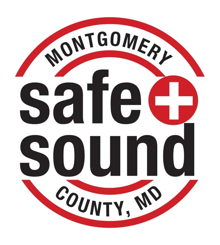 Montgomery Safe + Sound logo by Gravitait Design, Maryland graphic design studio