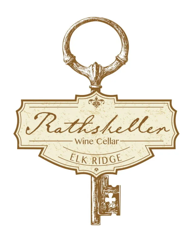 Rathskeller Wine Cellar logo by Gravitait Design, Maryland graphic design studio