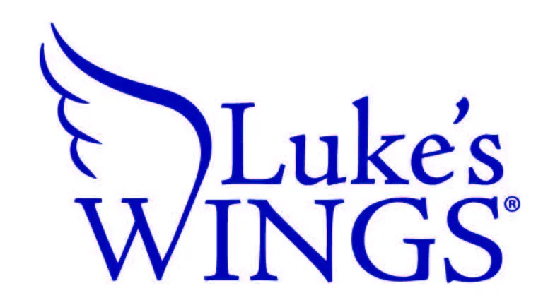 Luke’s Wings logo by Gravitait Design, Maryland graphic design studio