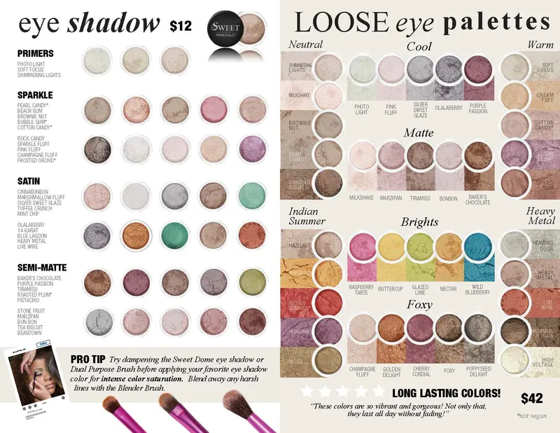 Sweet Minerals catalog spread by Gravitait Design, Maryland graphic design studio